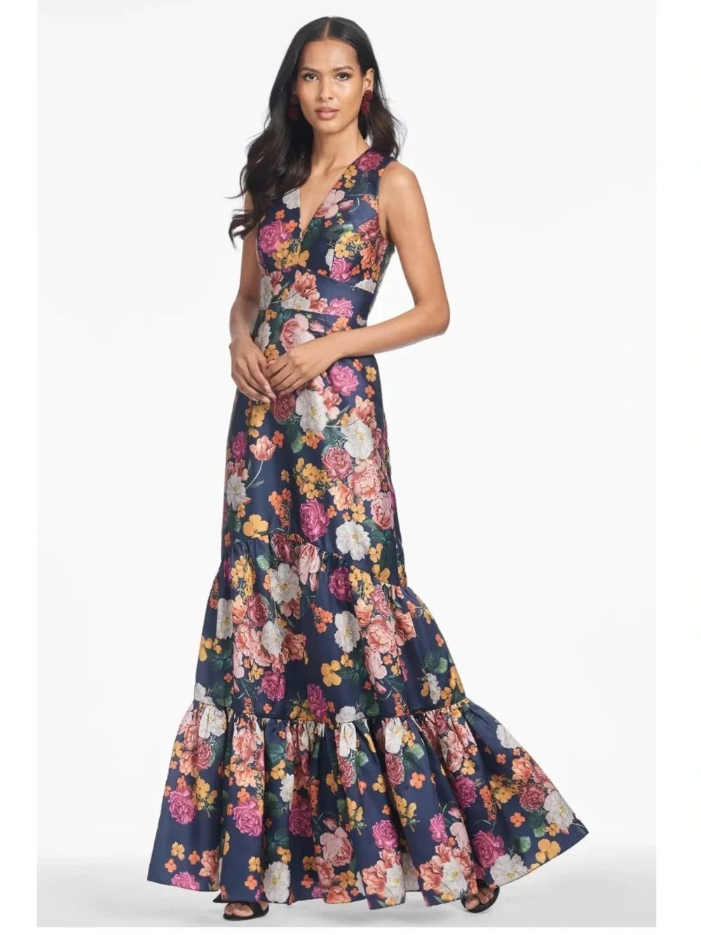Sachin + Babi's Rori Floral Mikado Gown w/ POCKETS